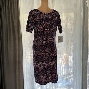 BNWT LuLaRoe Julia pink floral dress